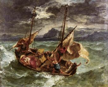 歐仁 德拉尅洛瓦 Christ on the Lake of Gennezaret 歐仁 德拉尅洛瓦 Christ on the Lake of Gennezaret